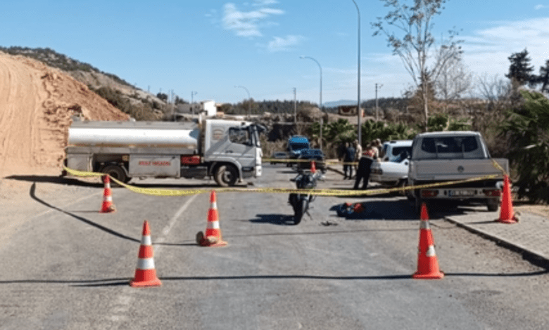 Tankerle Çarpışan Motorsiklet Sürücüsü Öldü 27