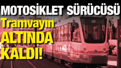 Motorsiklet Sürücüsü Tramvayın Altında Kaldı 27