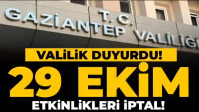 Gaziantep Valiliği Tüm Etkinlikleri Durdurdu 27