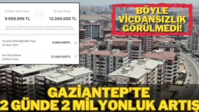 Ev Fiyatı 2 günde 2 milyon Arttı