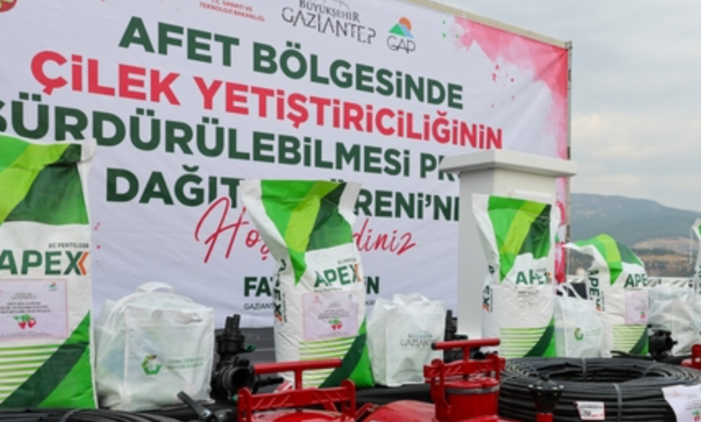 Gaziantep İslahiye ve Nurdağında 200 Çiftçiye Destek