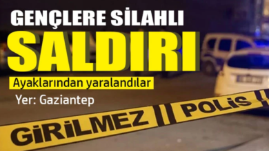 Gaziantep te Sokakta Yürüyen 2 Gence Silahlı Saldırı