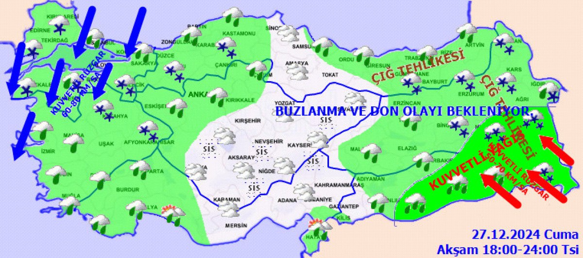 İstanbul'da Sıcaklıklar 5 Derece Düşüyor, Hava Durumu Uyarıları Yapıldı