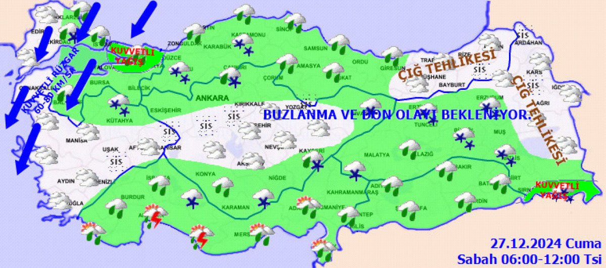 İstanbul'da Sıcaklıklar 5 Derece Düşüyor, Hava Durumu Uyarıları Yapıldı