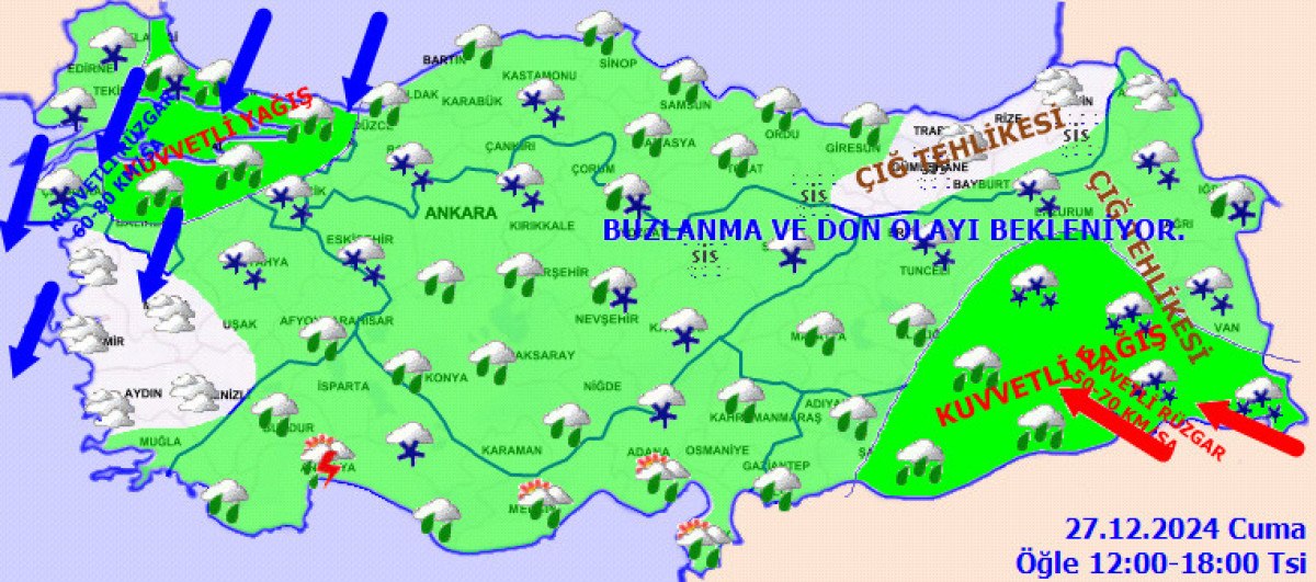 İstanbul'da Sıcaklıklar 5 Derece Düşüyor, Hava Durumu Uyarıları Yapıldı