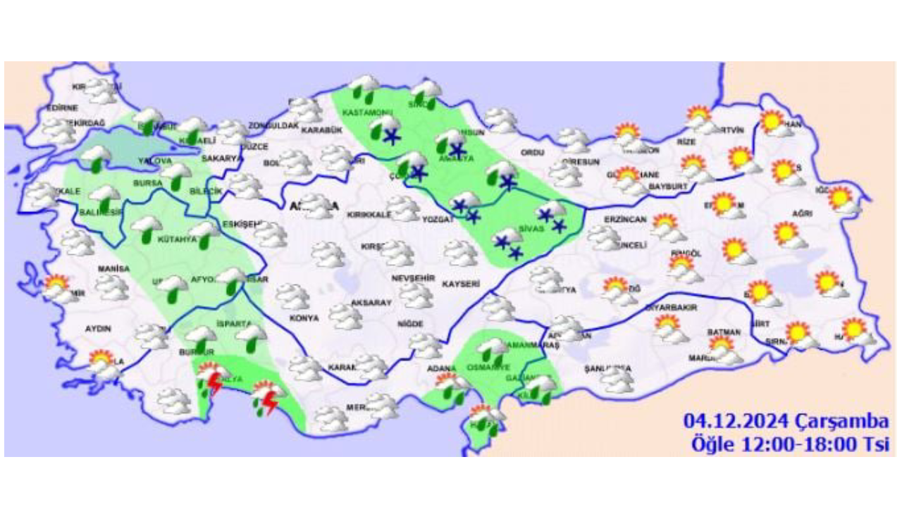 Marmara'ya Kar ve Rüzgar Uyarısı