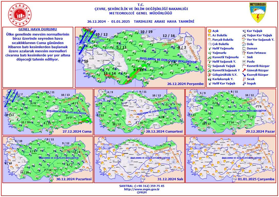 Meteoroloji'den Kar Yağışı ve Kuvvetli Rüzgar Uyarısı