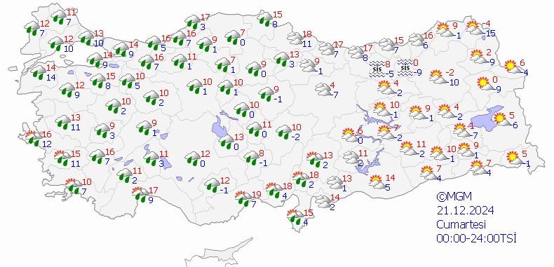 Meteoroloji'den Kuvvetli Yağış ve Rüzgar Uyarısı