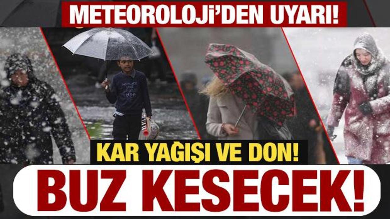 Meteoroloji'den Sağanak Yağış Uyarısı: Kar ve Buzlanma Bekleniyor