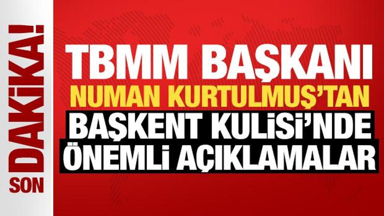 TBMM Başkanı Numan Kurtulmuş, Suriye'deki Gelişmeleri Değerlendirdi