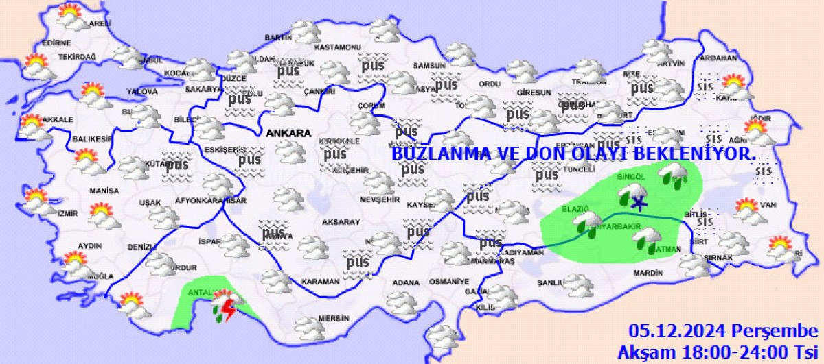 Yurt Genelinde Hava Durumu Raporu