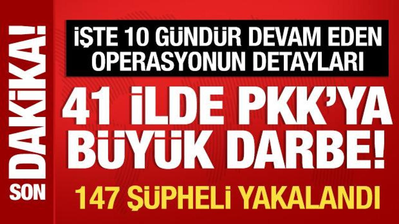 41 İlde PKK Operasyonunda 147 Şüpheli Yakalandı