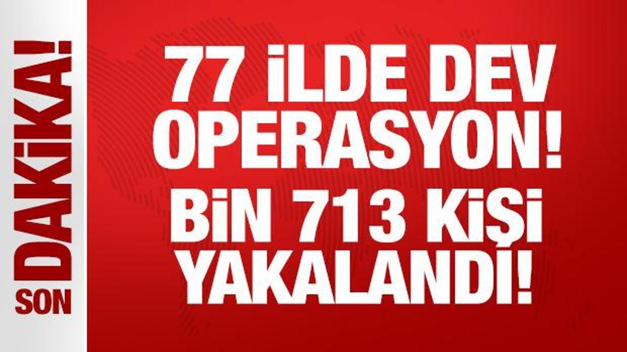 77 İlde Uyuşturucu Satıcılarına Narkokapan-5 Operasyonu