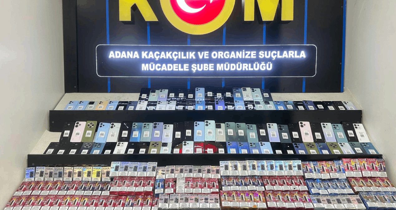 Adana'da 100 Kaçak Cep Telefonu Ele Geçirildi