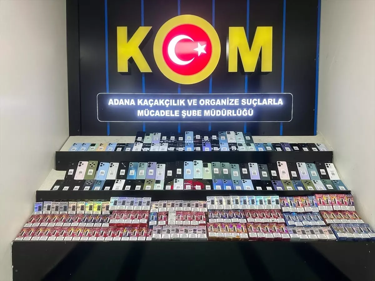 Adana'da Tırda Kaçak Elektronik Eşya Ele Geçirildi