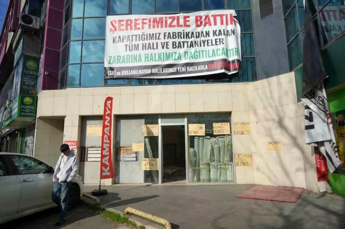 Halı Fabrikasının Kapanması ve Ürün Satışı