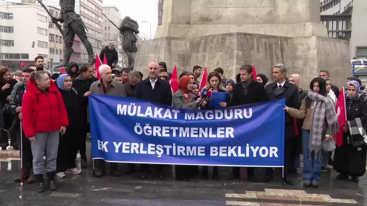 Mülakat Mağduru Öğretmen Adayları Ankara'da Hak Arayışında