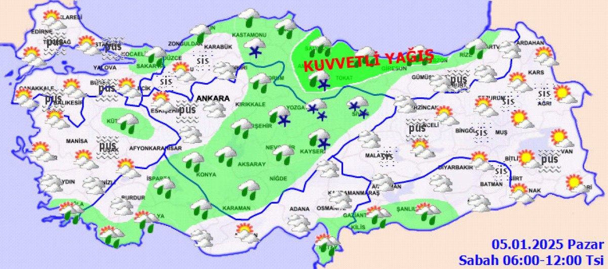 Türkiye'de Yağışlı Hava ve Meteorolojik Uyarılar