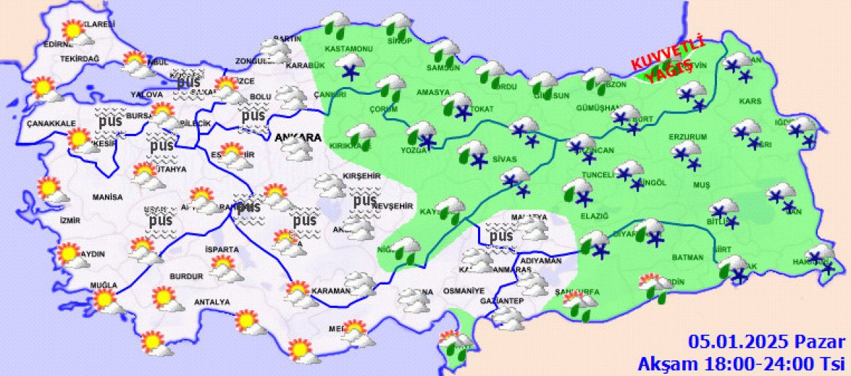 Türkiye'de Yağışlı Hava ve Meteorolojik Uyarılar