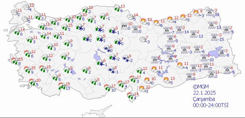 Türkiye'de Yoğun Kar ve Sağanak Yağış Bekleniyor