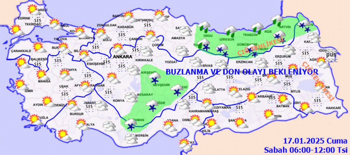 Yurt Genelinde Hava Durumu Raporu