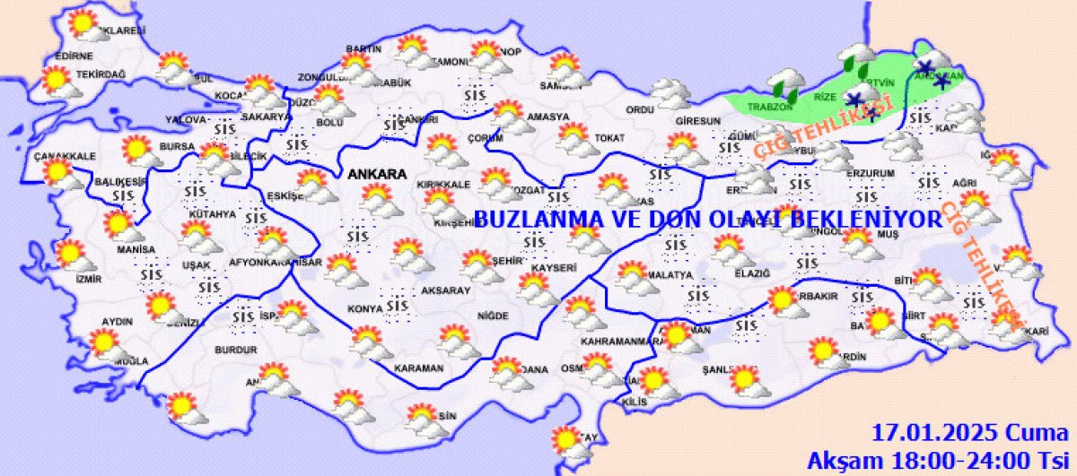 Yurt Genelinde Hava Durumu Raporu