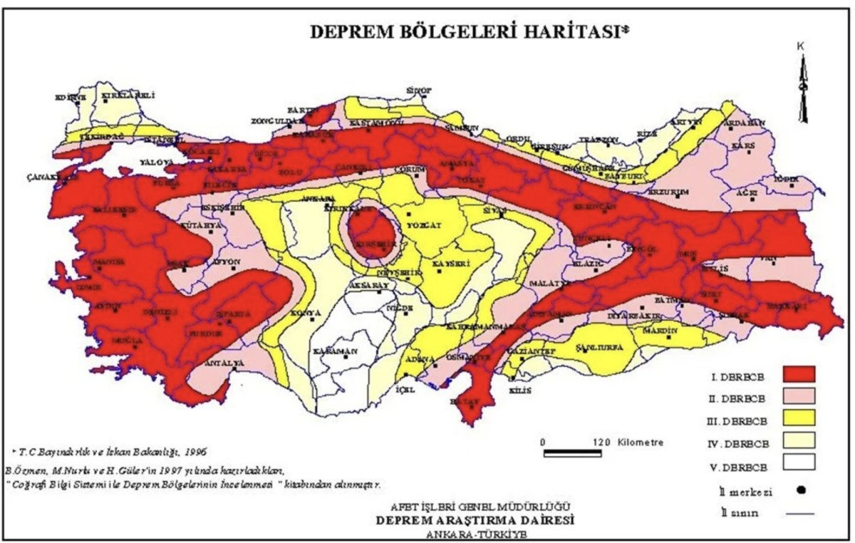 Fay Hattı Haritası Yenilendi: 45 İl ve 110 İlçe Deprem Riski Taşıyor