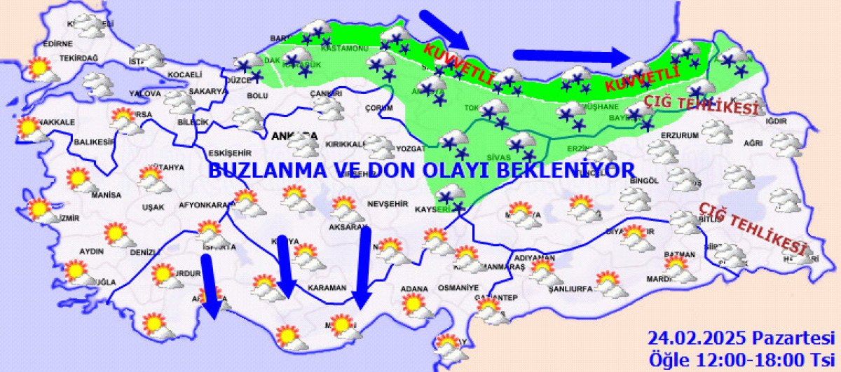 Kar Yağışı Buzlanmaya Dönüşüyor, Sıcaklıklar Artıyor