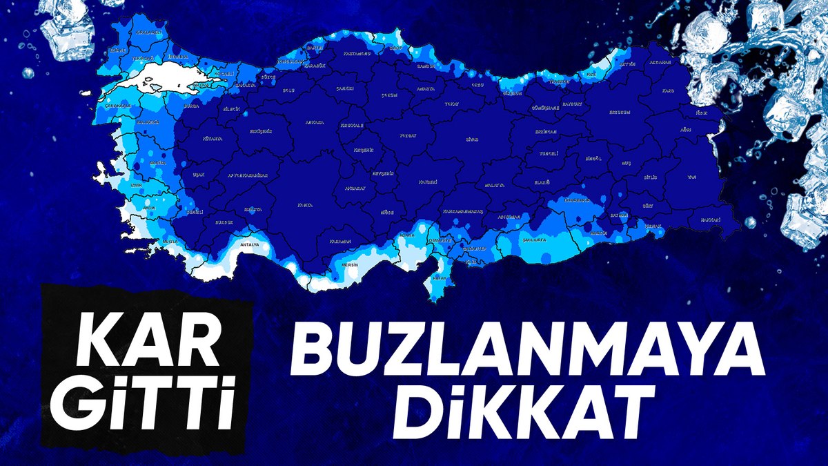 Kar Yağışı Buzlanmaya Dönüşüyor, Sıcaklıklar Artıyor