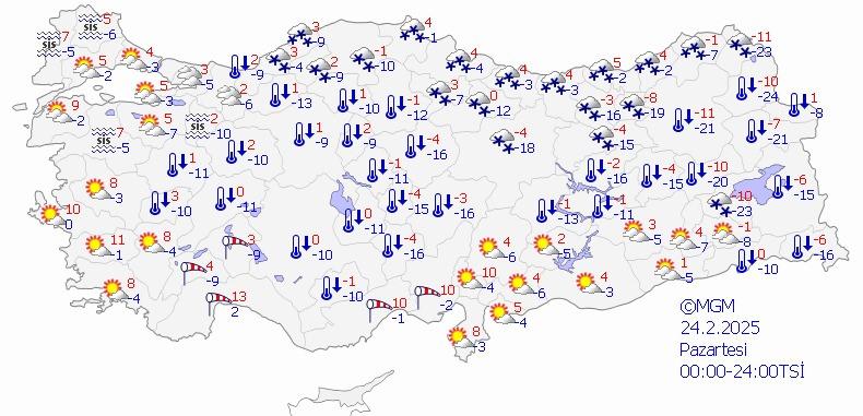 Meteoroloji Genel Müdürlüğü'nden Kar ve Buzlanma Uyarısı