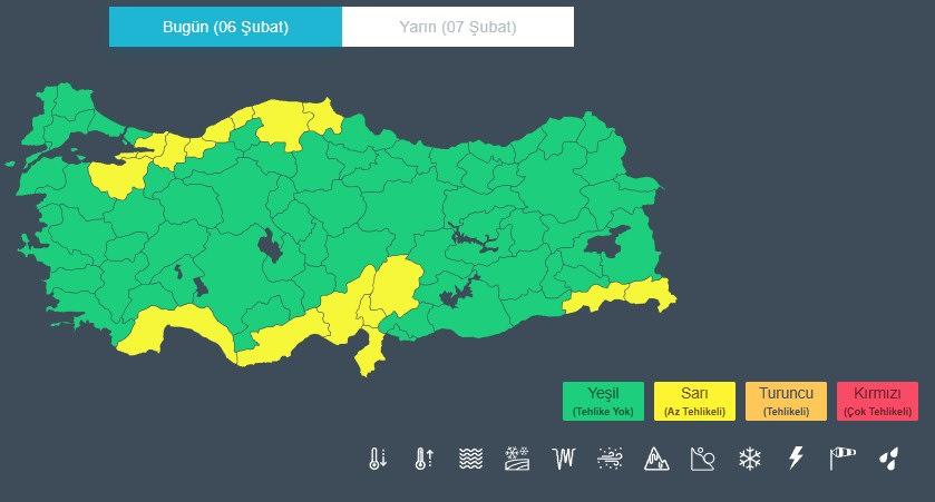 Meteoroloji'den 17 Kentte Sarı Alarm! Kuvvetli Yağış ve Rüzgar Uyarısı