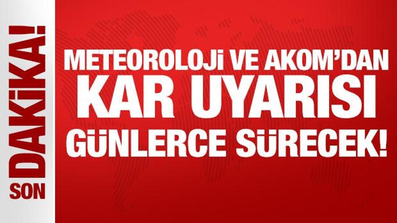 Meteoroloji'den Kar Uyarısı: İstanbul ve Diğer Şehirlerde Yağış Bekleniyor