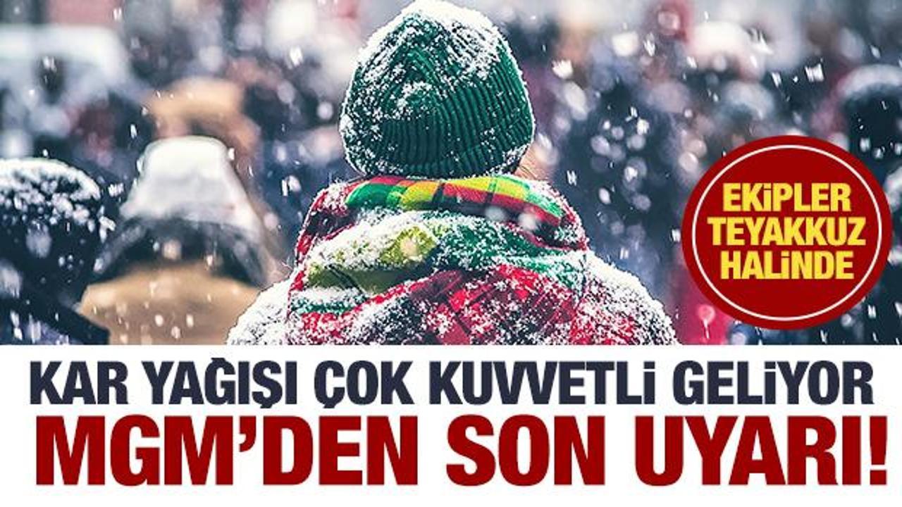 Meteoroloji'den Soğuk Hava ve Kar Yağışı Uyarısı