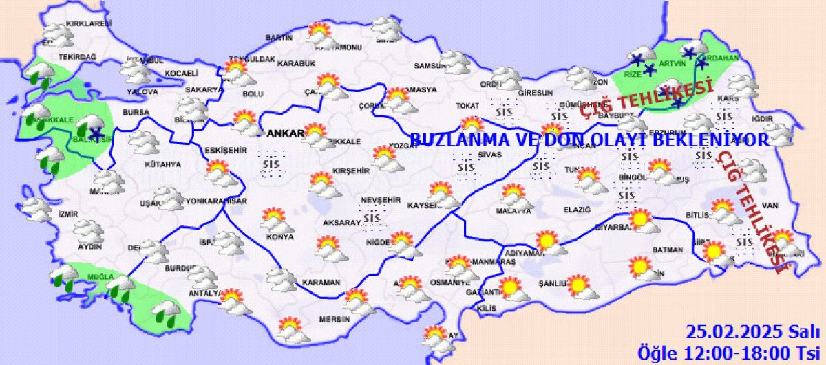 Türkiye Genelinde Hava Durumu Raporu