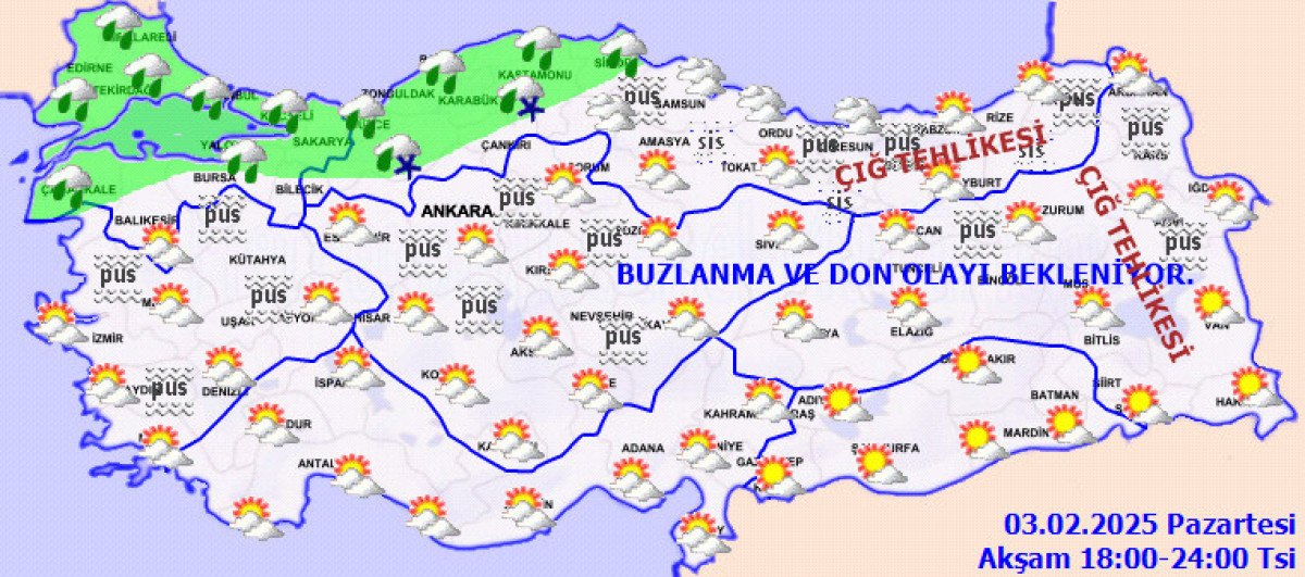 Yurt Genelinde Hava Durumu Raporu