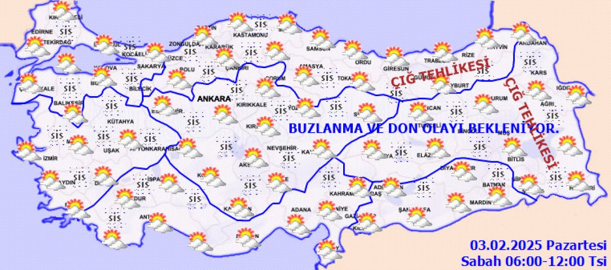 Yurt Genelinde Hava Durumu Raporu