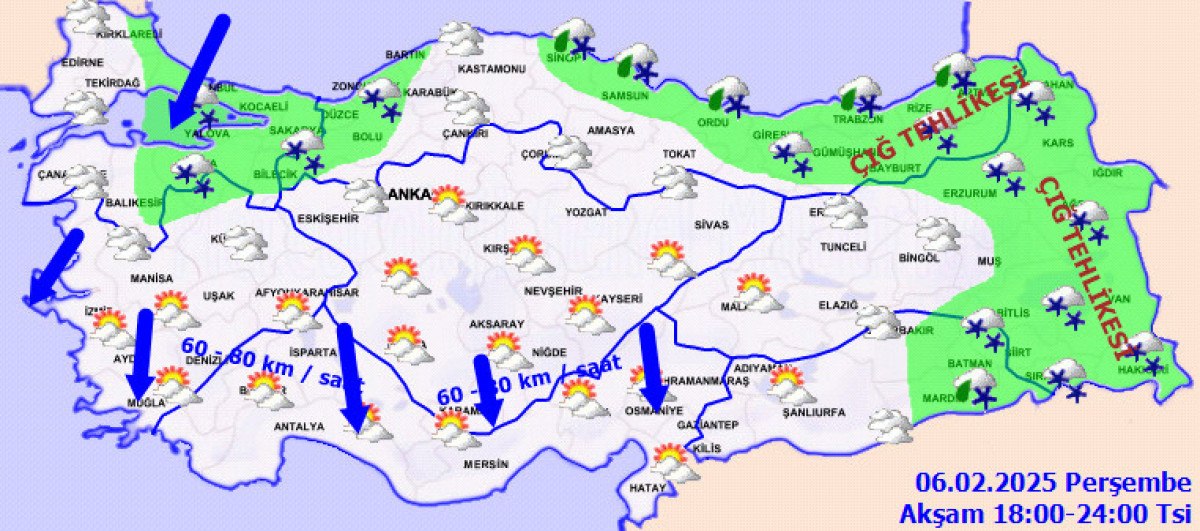 Yurt Genelinde Hava Durumu: Soğuk ve Karlı Hava Etkili Olacak