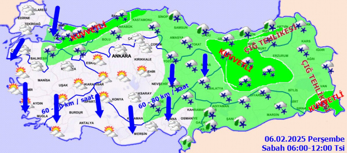 Yurt Genelinde Hava Durumu: Soğuk ve Karlı Hava Etkili Olacak