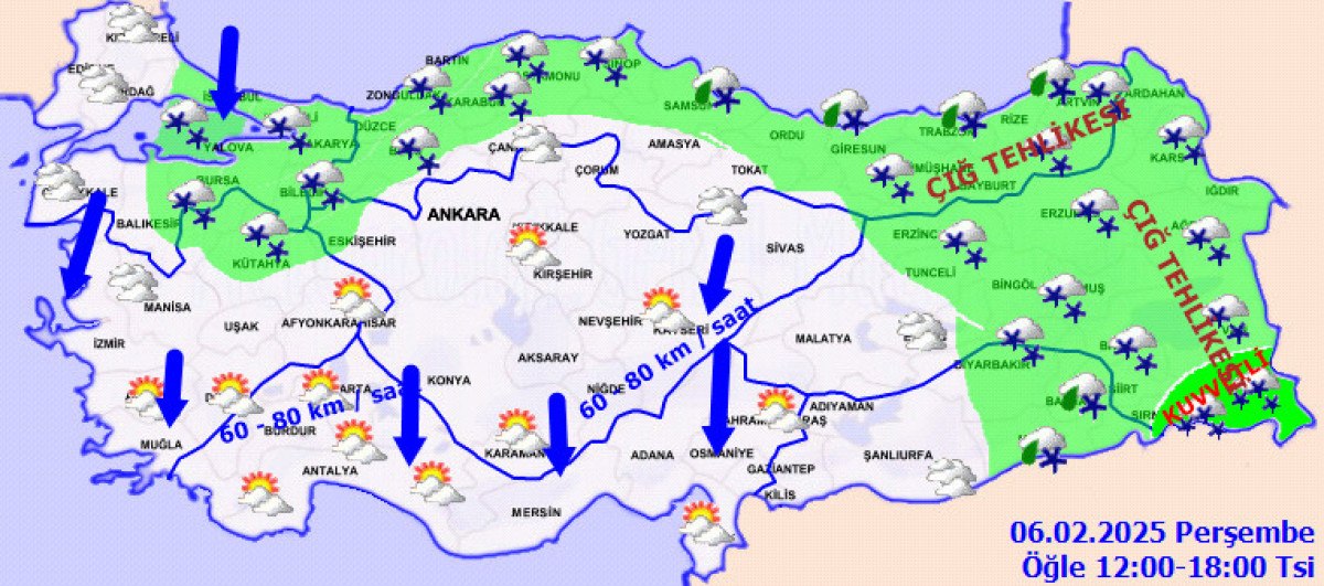 Yurt Genelinde Hava Durumu: Soğuk ve Karlı Hava Etkili Olacak