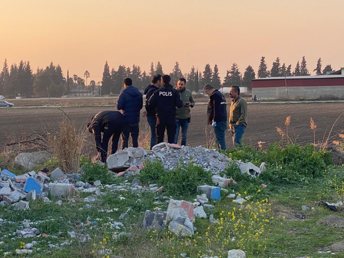 Adana'da Dere Yatağında İnsan İskeleti Bulundu