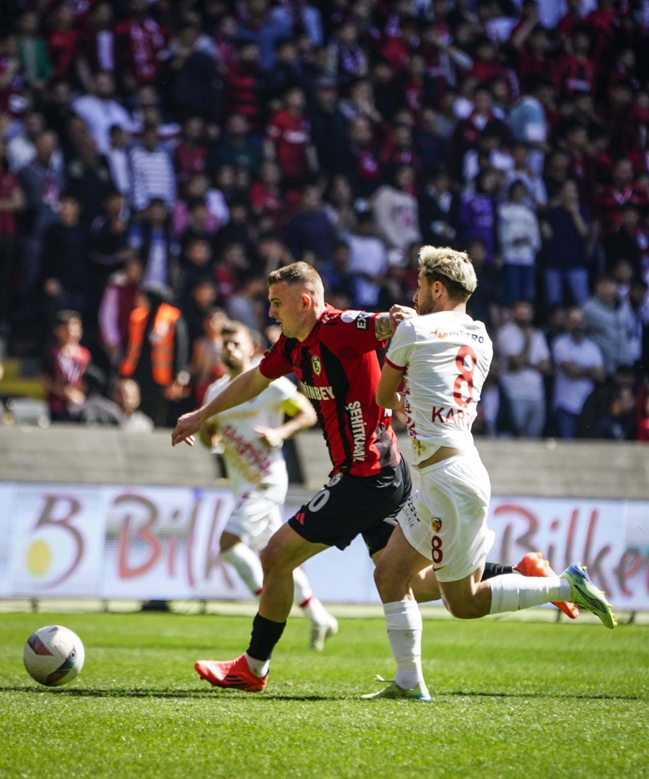 Gaziantep FK, Kayserispor'u 1-0 Mağlup Etti