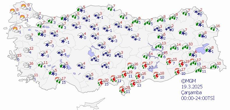 Meteoroloji'den 48 Kente Sarı Kodlu Uyarı