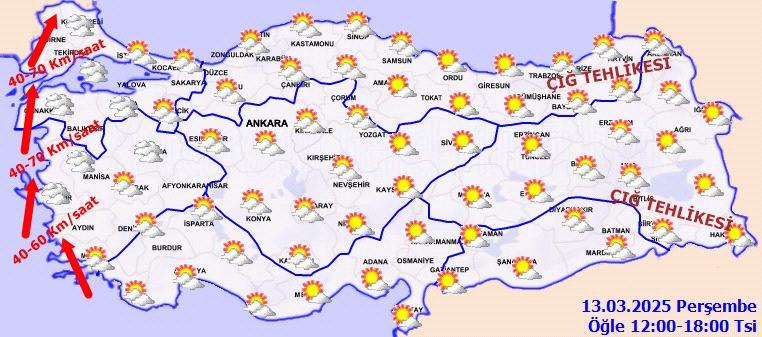 Meteoroloji'den Hava Durumu Uyarıları: Kuvvetli Rüzgar, Buzlanma ve Çığ Tehlikesi