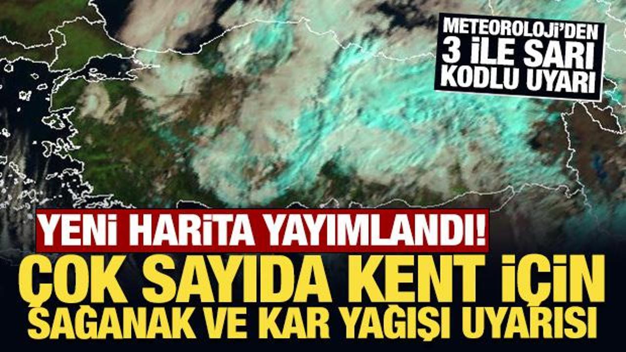 Meteoroloji'den Sağanak ve Kar Yağışı Uyarısı