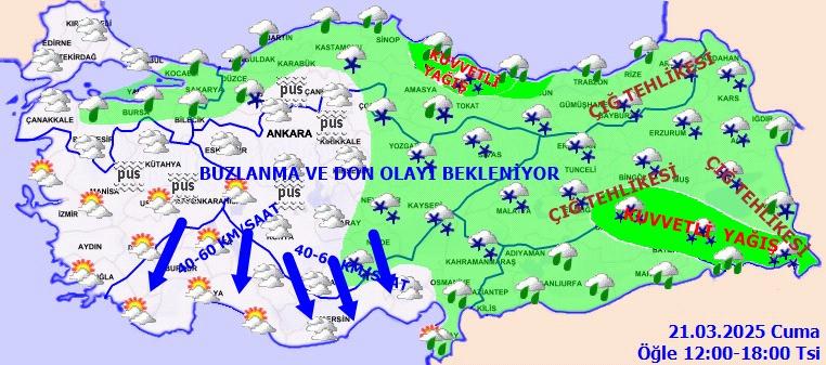 Meteoroloji'den Sağanak ve Kar Yağışı Uyarısı