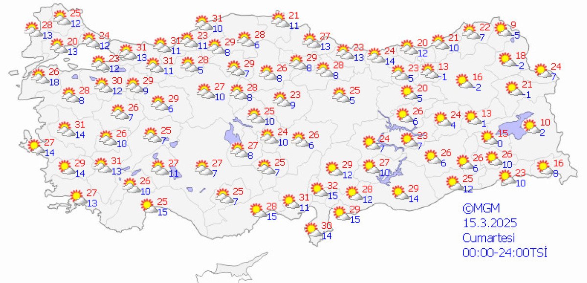 Meteoroloji'den Son Hava Durumu Raporu: Sıcaklıklar Artmaya Devam Ediyor