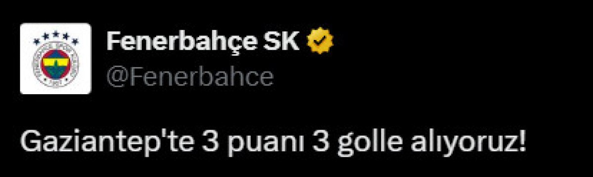 Fenerbahçe'den maç sonunda hakeme tepki