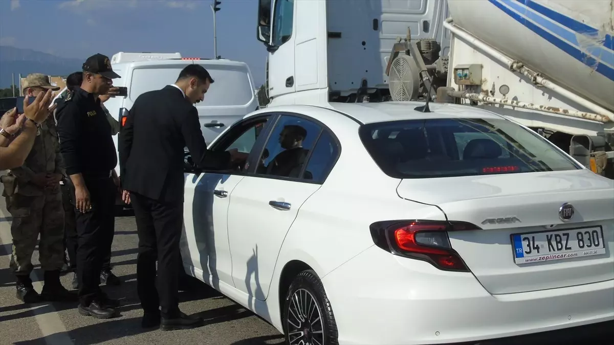 İslahiye'de Dronlu Trafik Denetimi