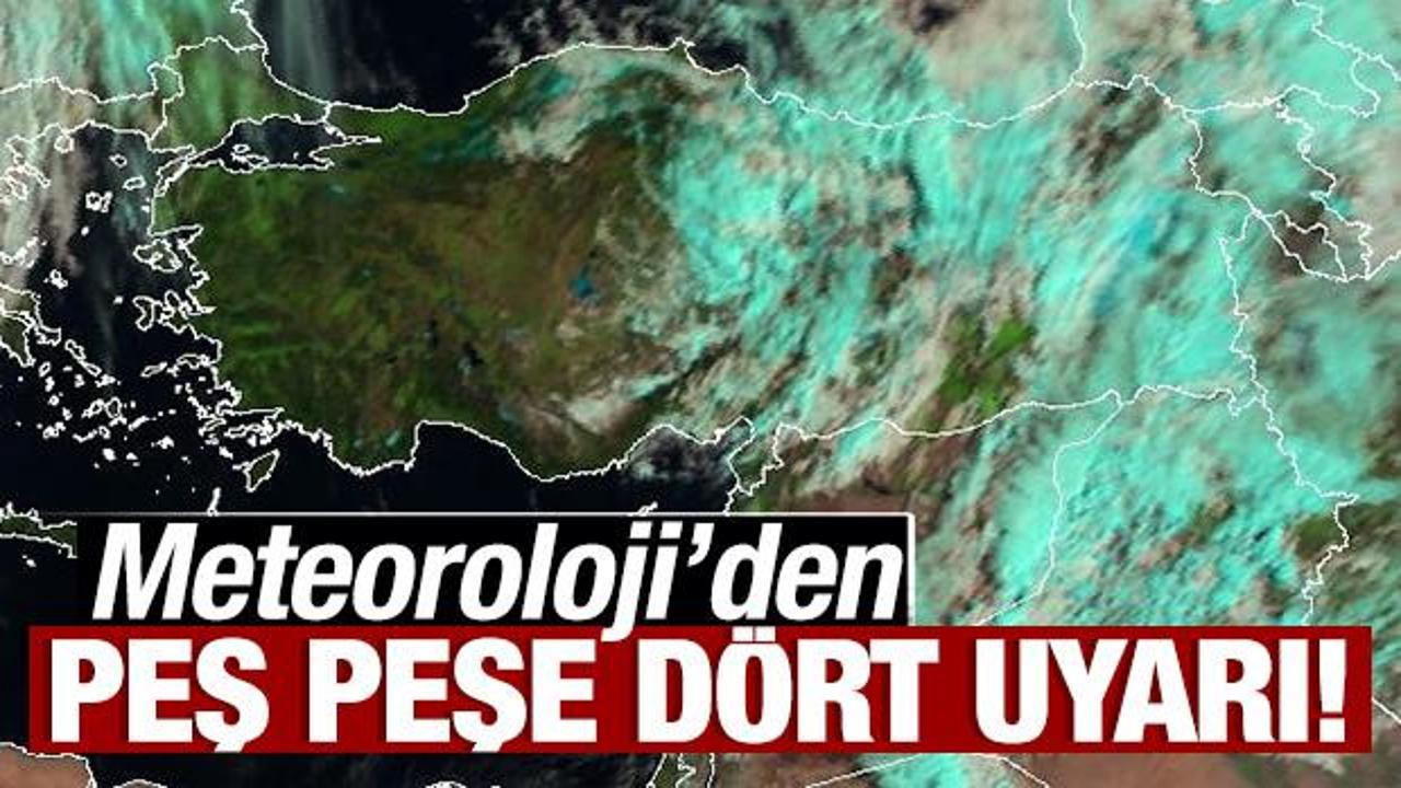 Meteoroloji'den Ülke Genelinde Kuvvetli Yağış ve Rüzgar Uyarısı