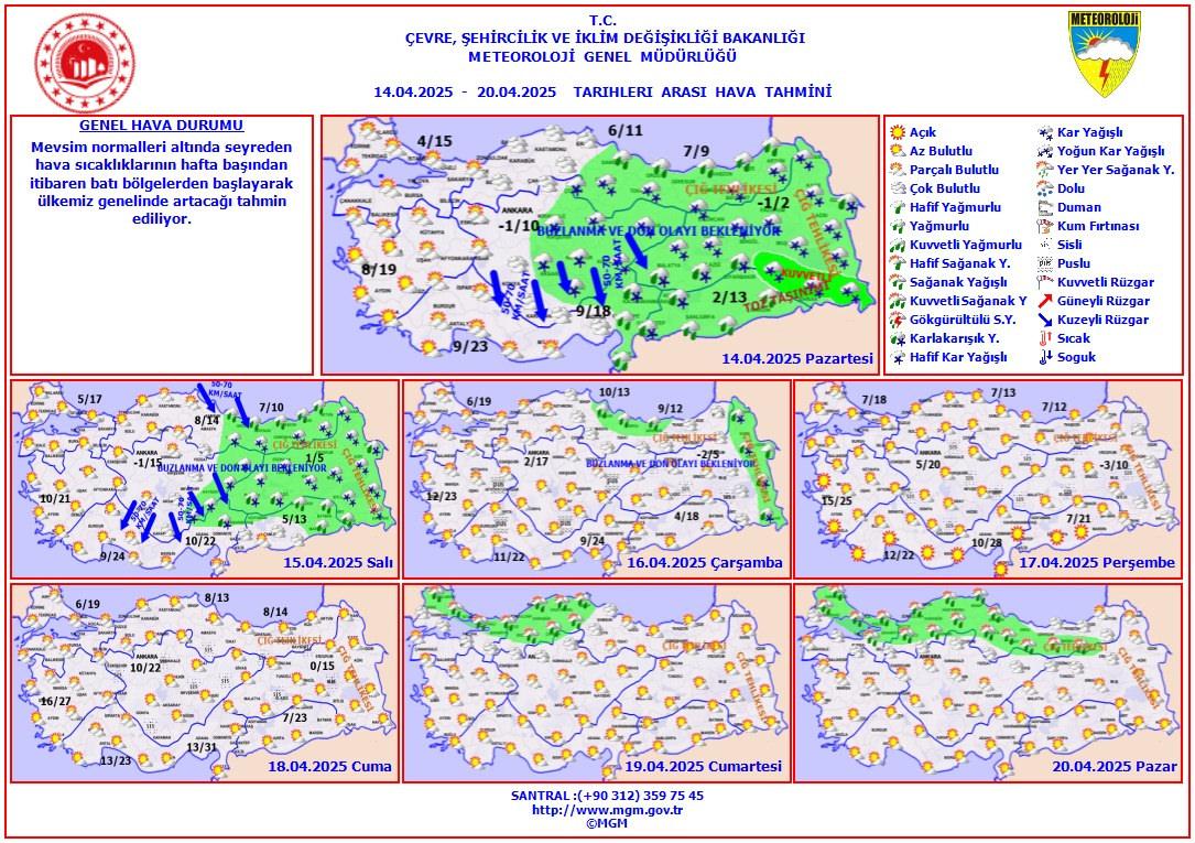 Meteoroloji'den Ülke Genelinde Kuvvetli Yağış ve Rüzgar Uyarısı